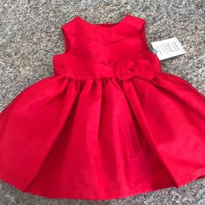 BNWT Carters Red Baby Girl Dress 3m